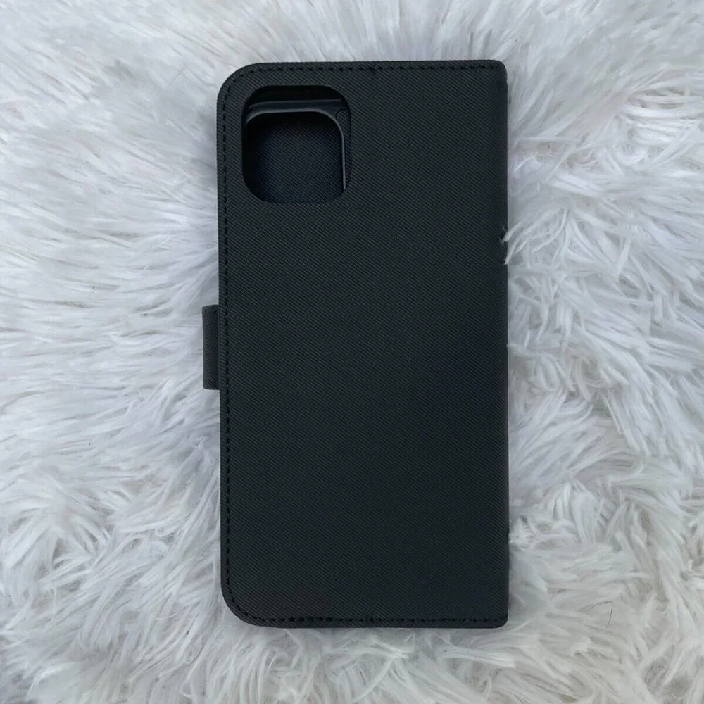 Switch iPhone 11 Pro Max Case Wallet Case Black Book Case LBT Car Vent Holder - Picture 8 of 12